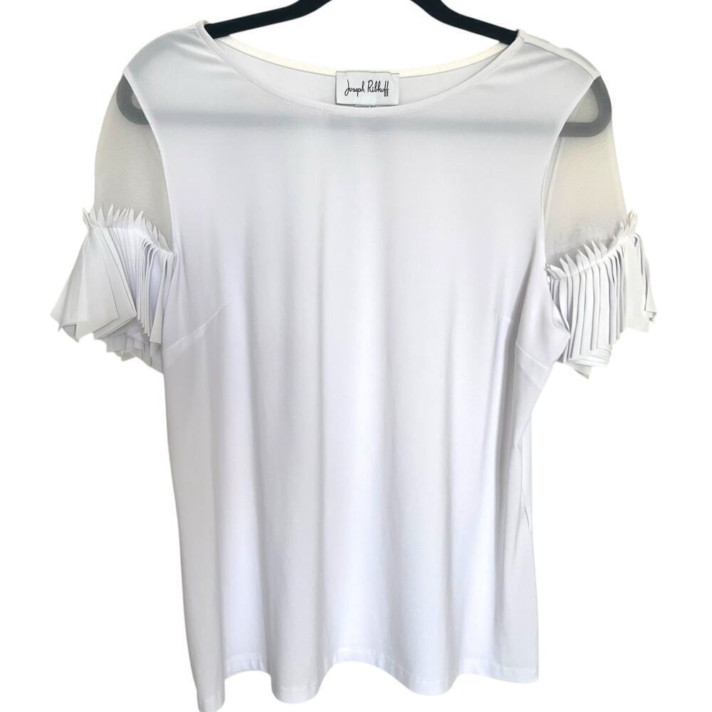 Joseph Ribkoff Women Top Style 201174 White Size US 16